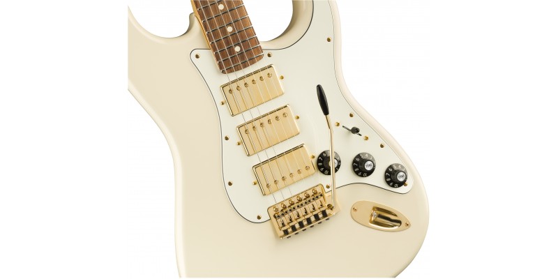 Fender limited edition mahogany sales blacktop stratocaster hhh