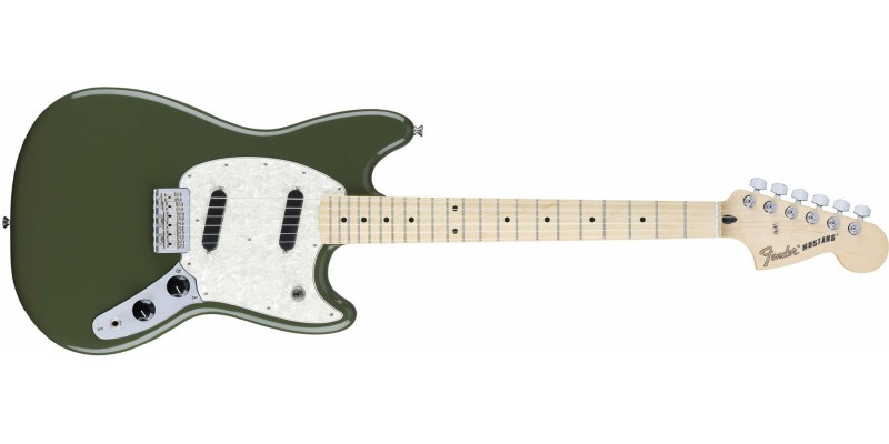 Fender Mustang Olive Offset Guitar