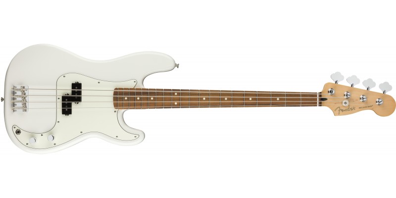 Fender-Player-Precision-Bass-Polar-White-Pau-Ferro-Front