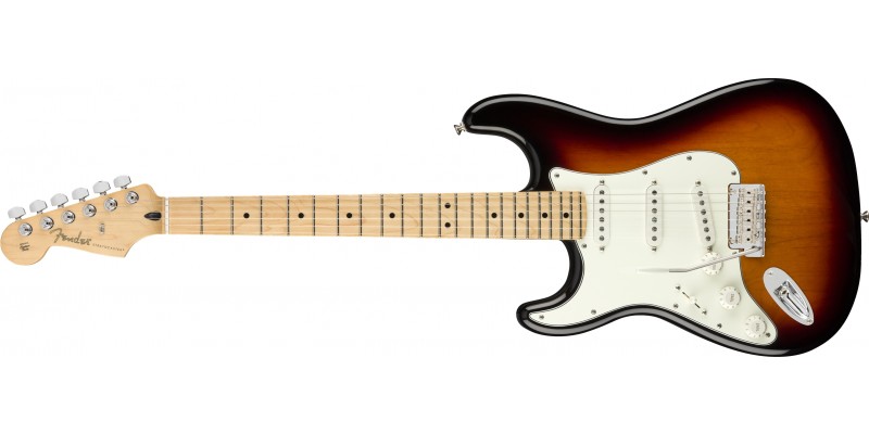 Fender Player Stratocaster Left Handed 3 Colour Sunburst Maple