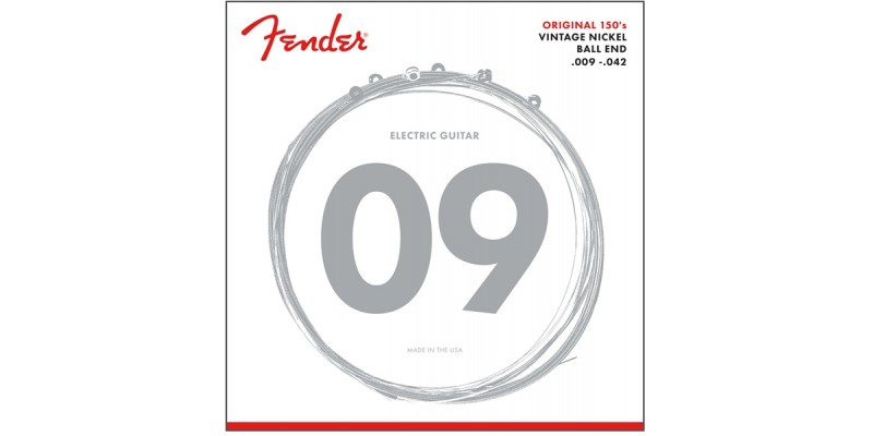 Fender 150L Original Pure Nickel Light Electric Guitar Strings 9-42