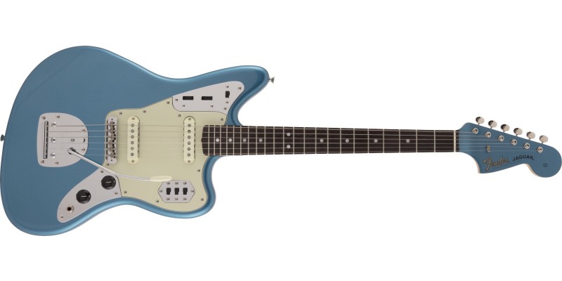 Fender MIJ Limited Edition Traditional ‘60s Jaguar Lake Placid Blue With Matching Headstock Front