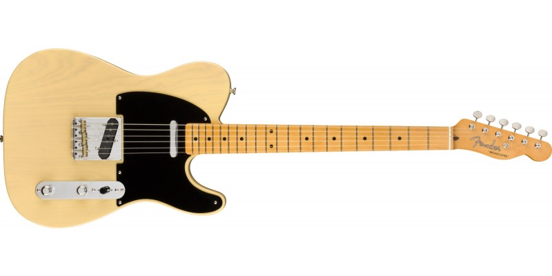 Fender 70th Anniversary Broadcaster Blackguard Blonde Front