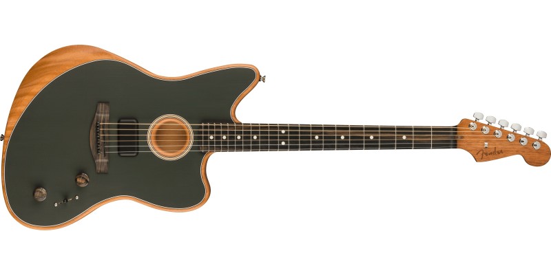 Fender American Acoustasonic Jazzmaster Tungsten Front