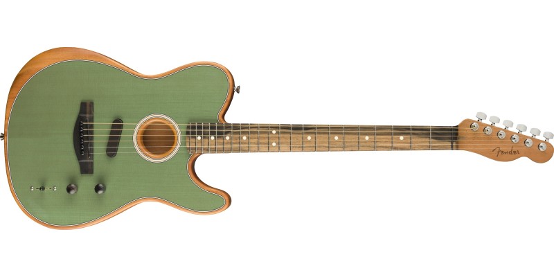Fender American Acoustasonic Telecaster Surf Green Front