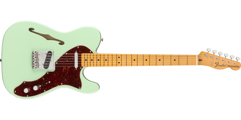 Fender American Original 60s Telecaster Thinline Surf Green Front
