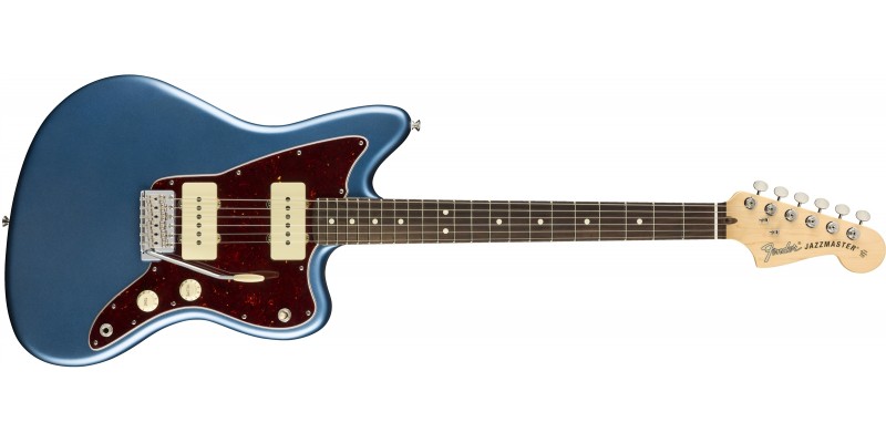Fender American Performer Jazzmaster Satin Lake Placid Blue Front