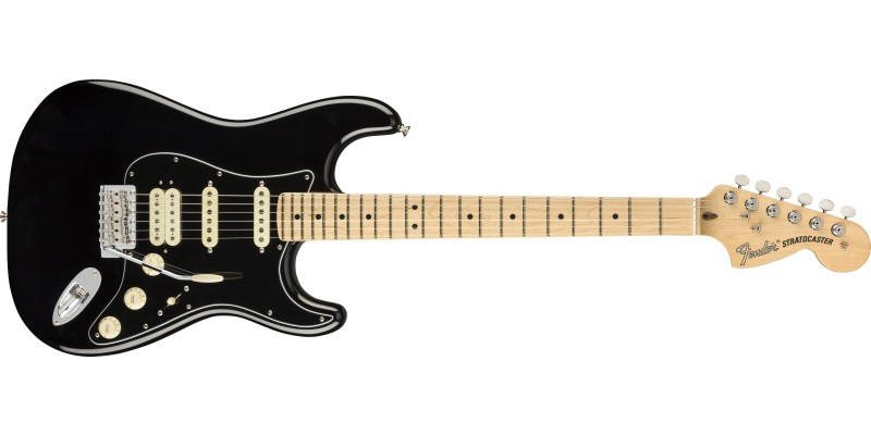 Fender stratocaster online black hss