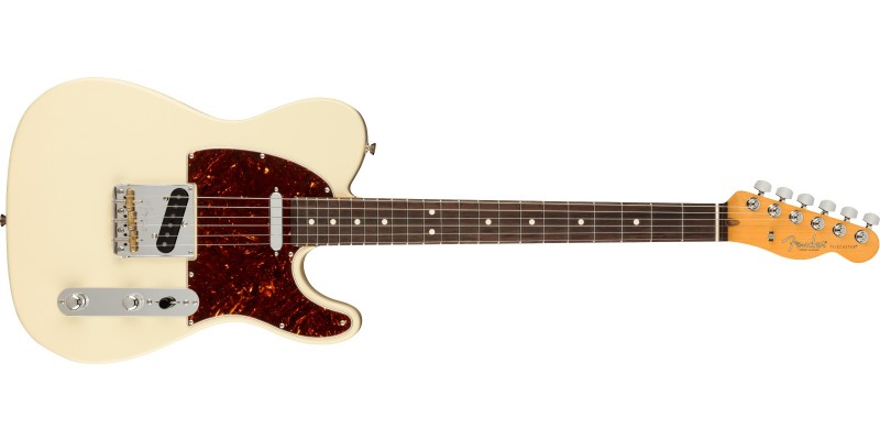 Fender American Professional II Telecaster Olympic White Rosewood Front