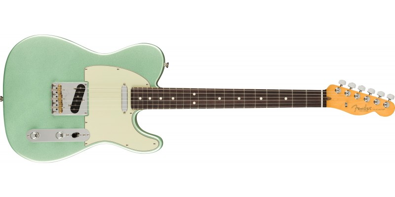 Fender American Professional II Telecaster Mystic Surf Green Rosewood Front