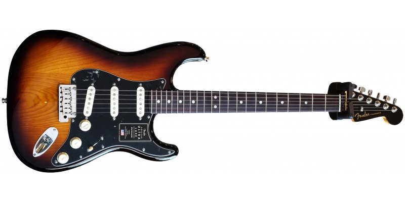 Fender American Ultra Luxe Stratocaster 2-Colour Sunburst Rosewood Front
