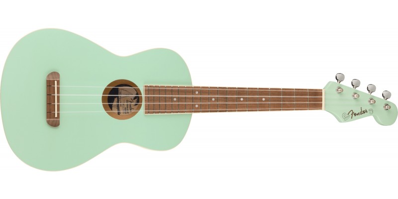 Fender Avalon Tenor Ukulele Surf Green Front