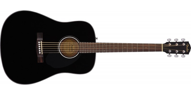Fender CD-60S Acoustic Guitar Black Front