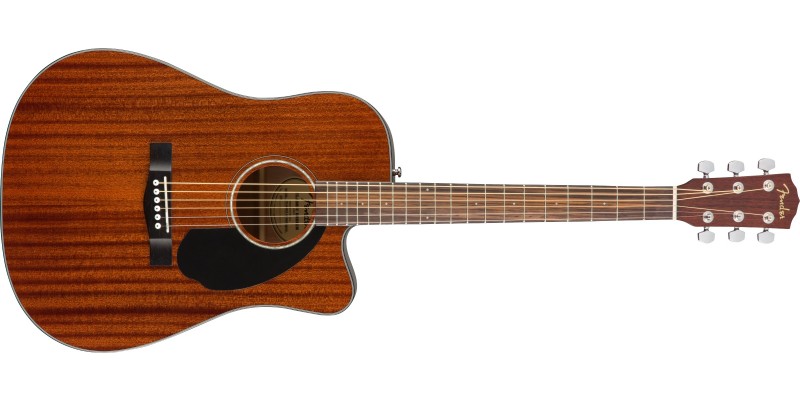 Fender CD-60SCE All-Mahogany Electro Acoustic Guitar Front