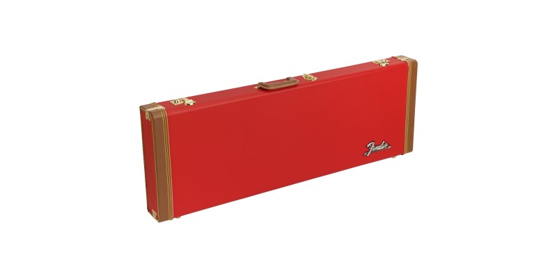 Fender Classic Series Wood Case Stratocaster  Telecaster Fiesta Red Main