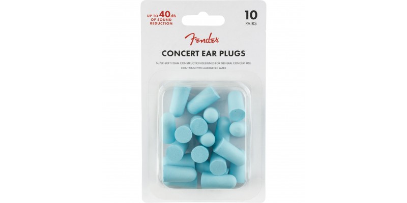 Fender Concert Ear Plugs Daphne Blue Front