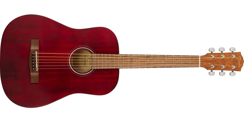 Fender FA 15 3 4 Acoustic Guitar With Gig Bag Red Guitar