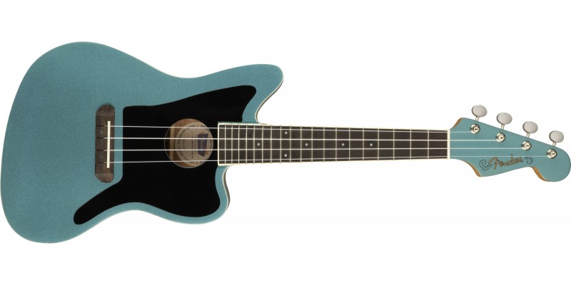 Fender Fullerton Jazzmaster Ukulele Tidepool Front