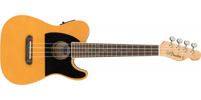 Fender Fullerton Tele Ukulele Butterscotch Blonde Front