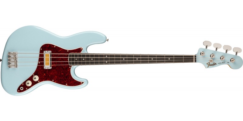 Fender Gold Foil Jazz Bass Ebony Fingerboard Sonic Blue Front