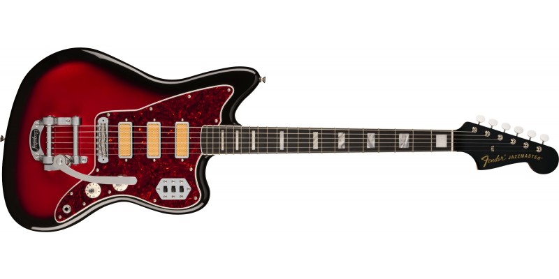 Fender Gold Foil Jazzmaster Ebony Fingerboard Candy Apple Burst Front