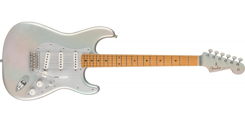 Fender HER Stratocaster Chrome Glow Maple Front
