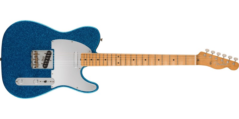 Fender J Mascis Telecaster Bottle Rocket Blue Flake Front
