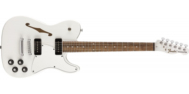 Fender Jim Adkins JA-90 Telecaster Thinline White Front