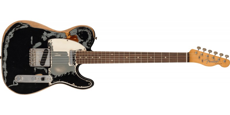 Fender Joe Strummer Telecaster Rosewood Fingerboard Black Front