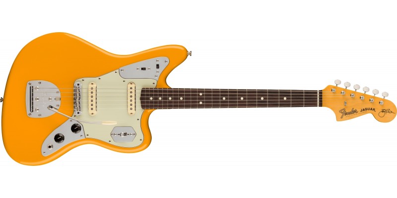 Fender Johnny Marr Jaguar Rosewood Fingerboard Fever Dream Yellow Front