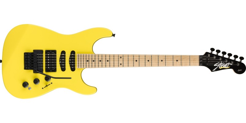 Fender MIJ Limited Edition HM Strat Frozen Yellow Front