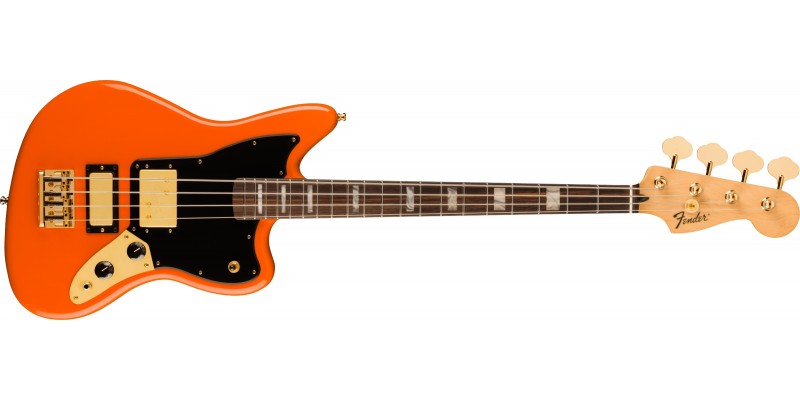 Fender Limited Edition Mike Kerr Jaguar Bass Tiger's Blood Orange Front