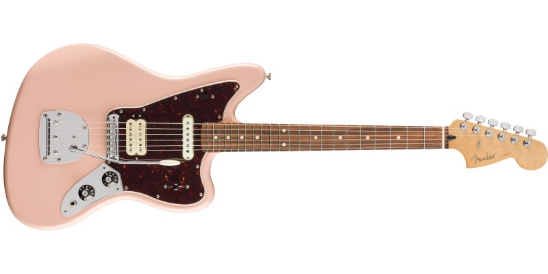 Fender Limited Edition Player Jaguar Pau Ferro Fingerboard Shell Pink Front