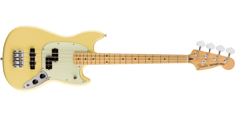 Fender Limited Edition Player Mustang Bass PJ Buttercream Front
