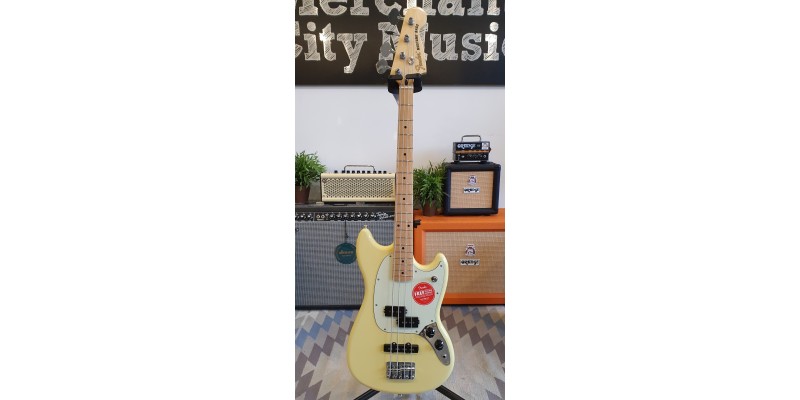 Fender mustang bass canary yellow cheap