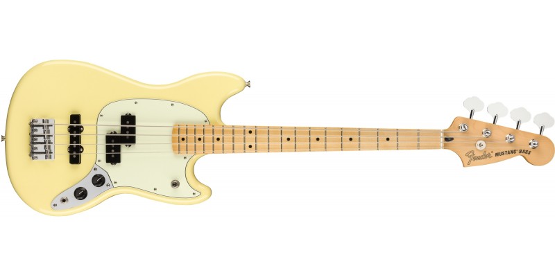 Fender Limited Edition Player Mustang Bass PJ Canary Yellow Front