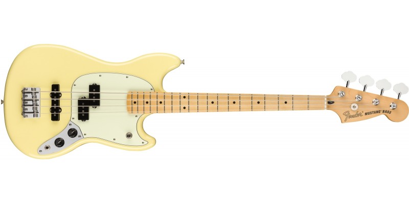 fender_limited_edition_player_mustang_bass_pj_canary_yellow_front B Stock