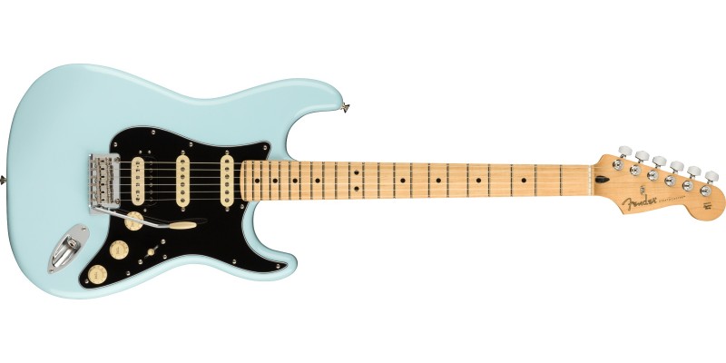 Fender Limited Edition Player Stratocaster HSS Maple Fingerboard Sonic Blue Front
