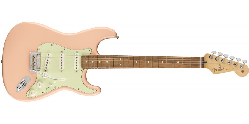 Fender LTD Player Strat Shell Pink Pau Ferro Front