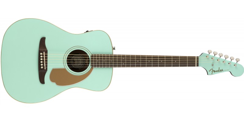 Fender Malibu Player Aqua Splash Front