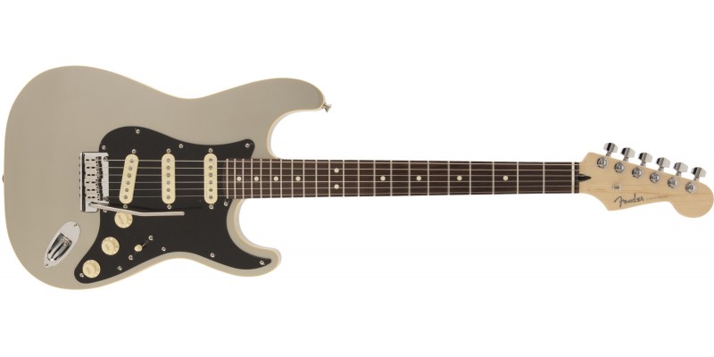 Fender MIJ Modern Stratocaster Inca Silver Rosewood Front