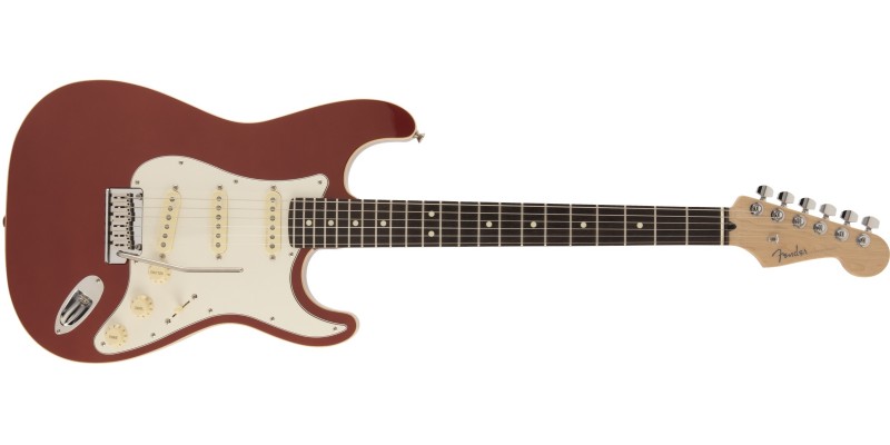 Fender MIJ Modern Stratocaster Sunset Orange Metallic Rosewood Front