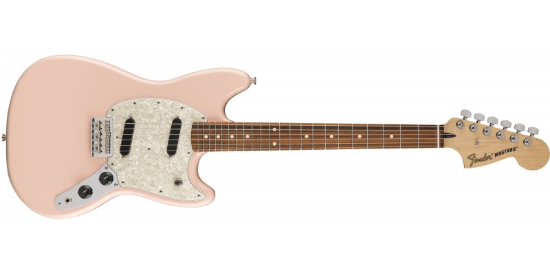 Fender Mustang Shell Pink Offset Guitar