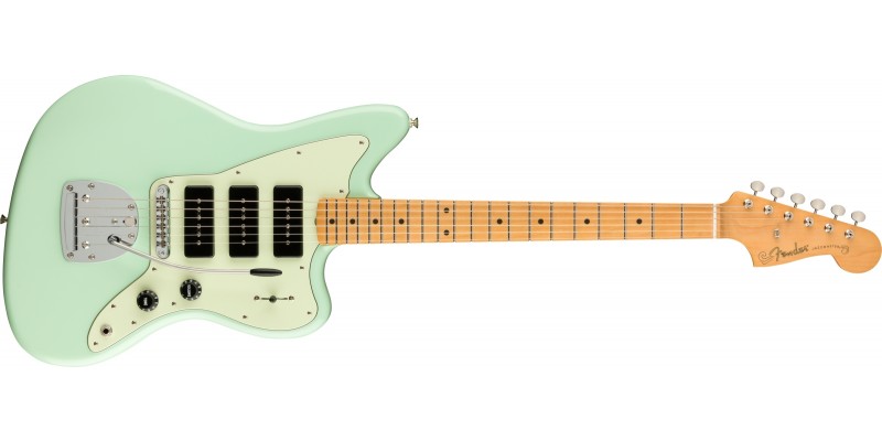 Fender Noventa Jazzmaster Maple Fingerboard Surf Green Front