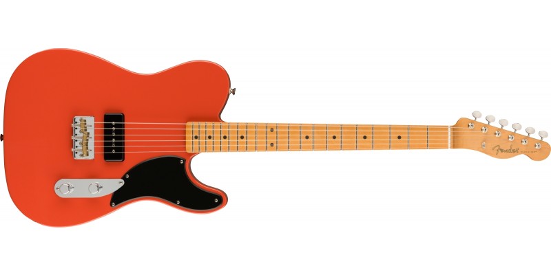 Fender Noventa Telecaster Maple Fingerboard Fiesta Red Front