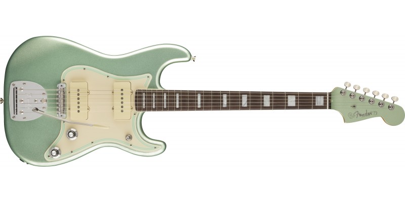 Fender Parallel Universe II Jazz Strat Mystic Surf Green Front
