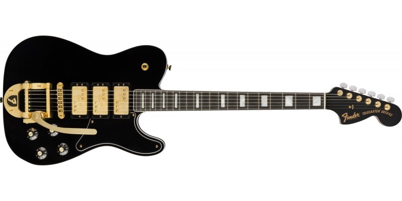 Telecaster black deals gold
