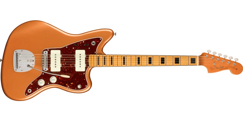 Fender Troy Van Leeuwen Jazzmaster Copper Age Bound Maple Guitar