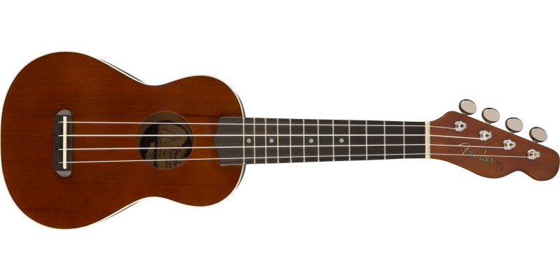 Fender Venice Soprano Ukulele Natural Front