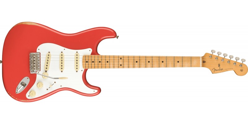 Fender Vintera Road Worn 50s Stratocaster Fiesta Red Maple Front